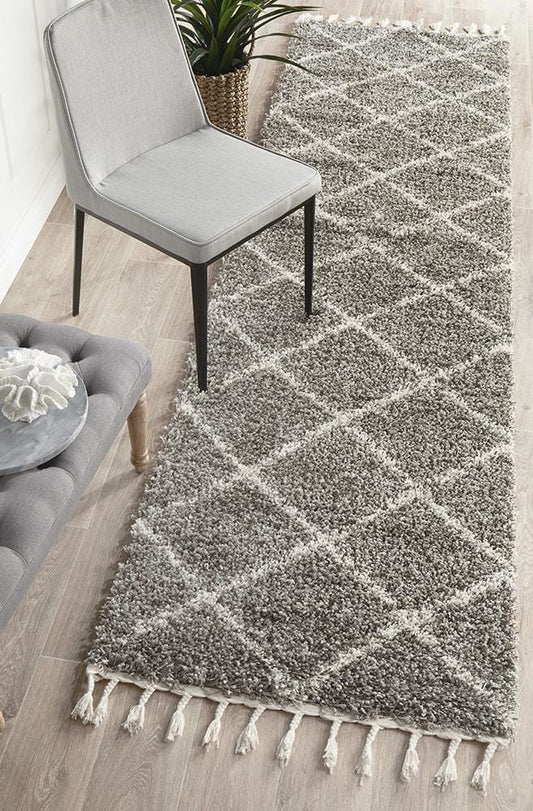 Saffron Grey Runner Rug