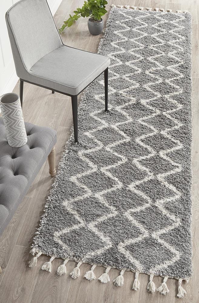 Saffron Silver Runner Rug