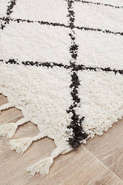 Saffron White Runner Rug