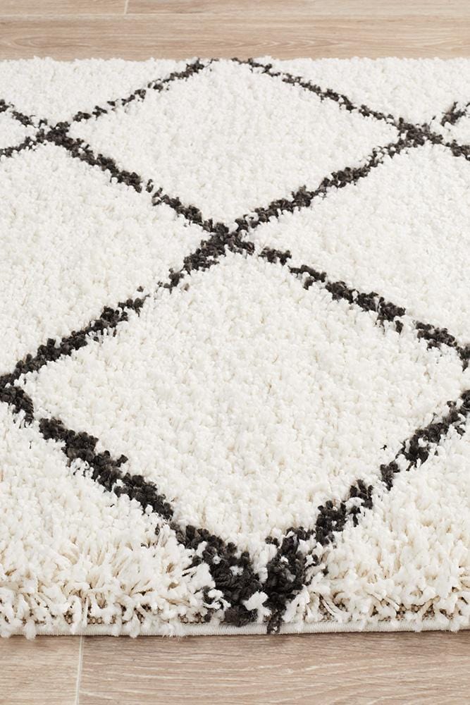 Saffron White Runner Rug