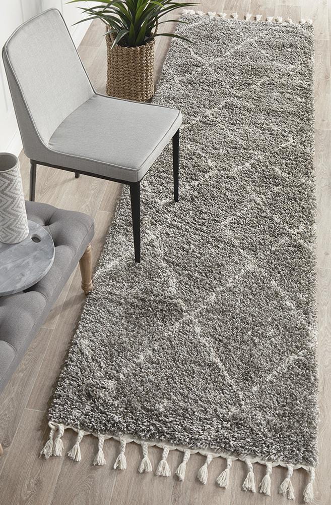 Saffron Grey Runner Rug : 44