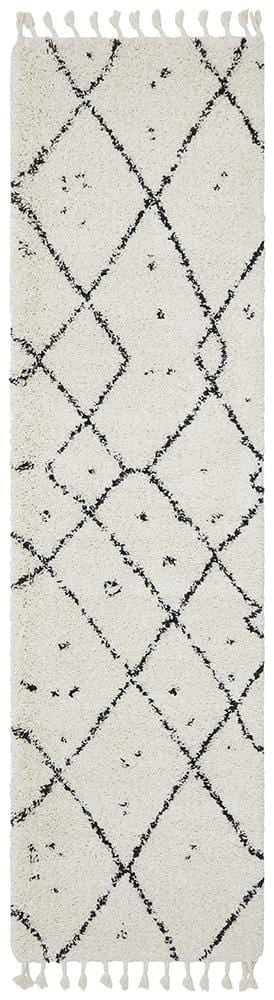 Saffron White Runner Rug : 44