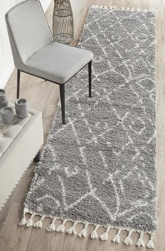 Saffron Silver Runner Rug : 55