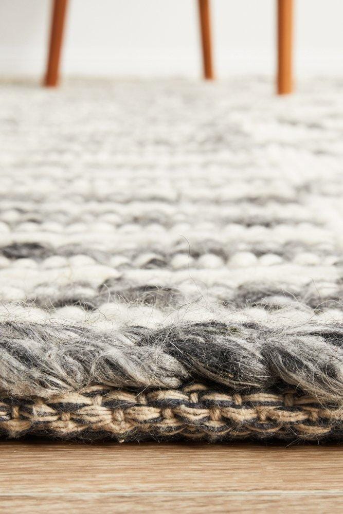 Skandi Grey & White Rug