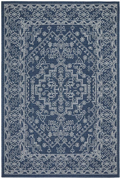 Seaside Tribal Navy Rug