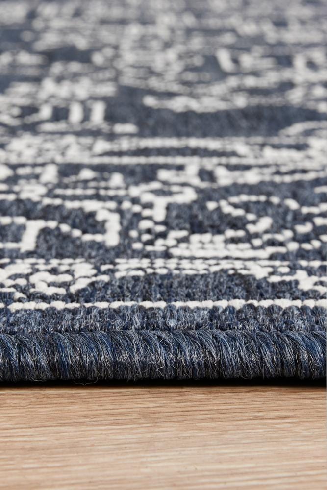 Seaside Tribal Navy Rug