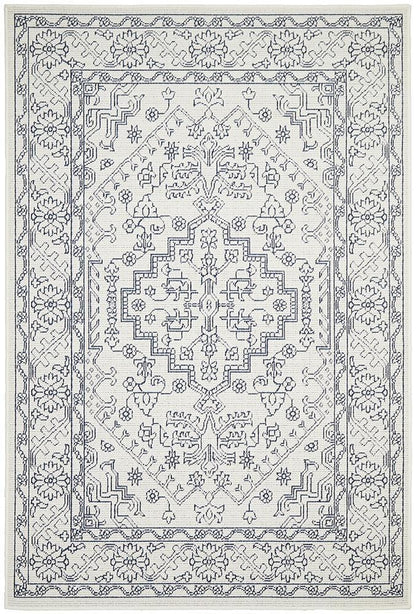 Seaside Tribal White Rug