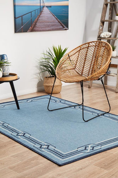 Seaside Borders Blue Rug