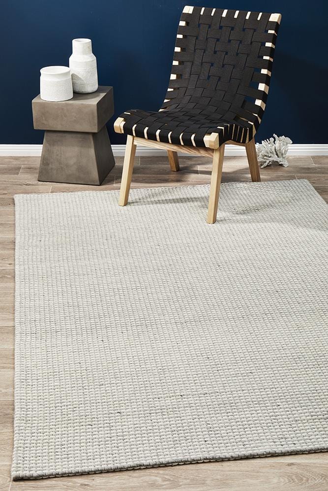 Studio Silver & White Stripes Rug