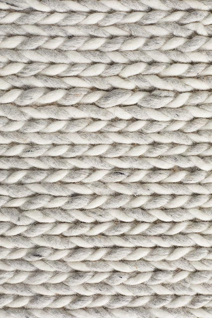 Studio Grey & White Braid Rug