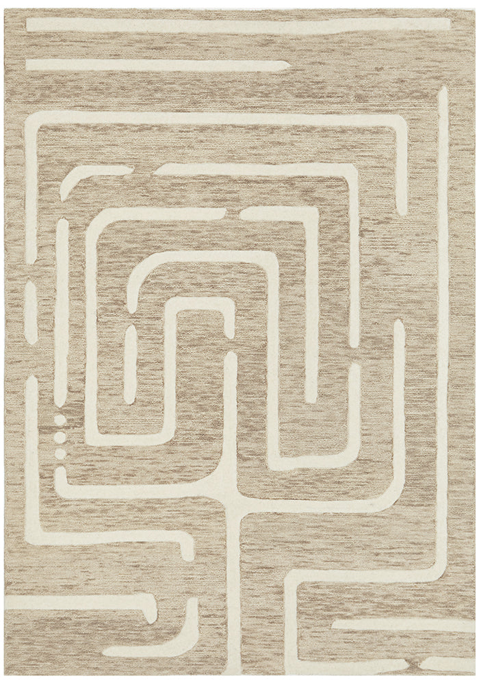 Summit Maze Linen Rug