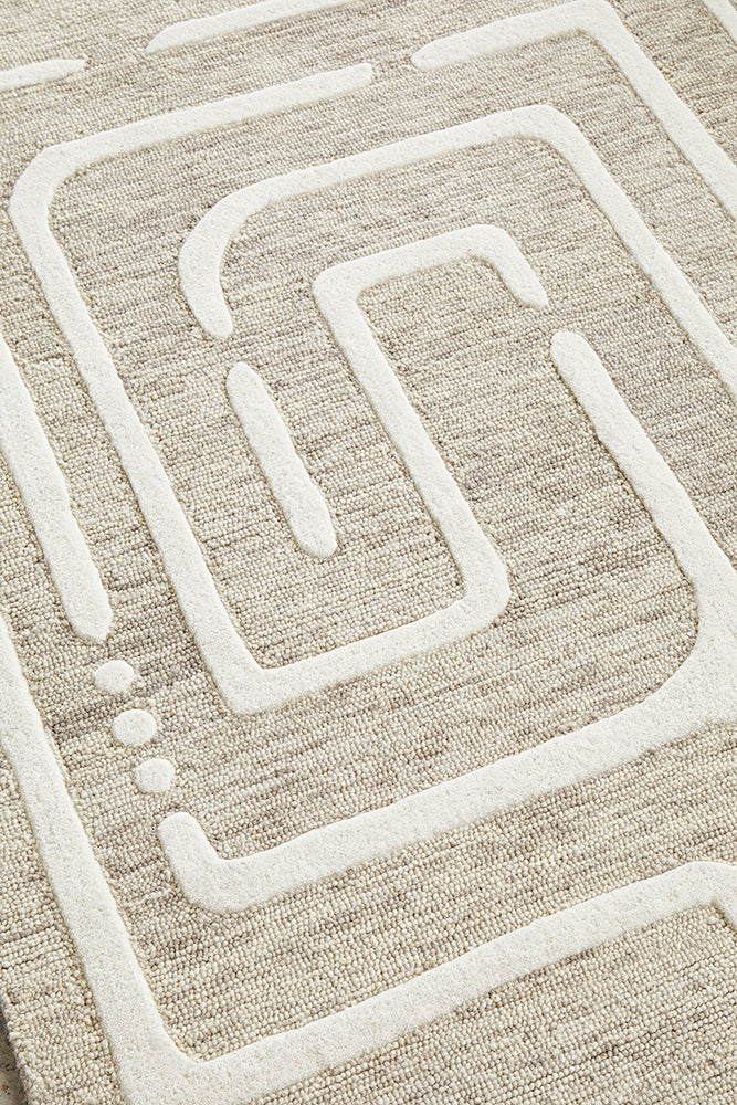 Summit Maze Linen Rug