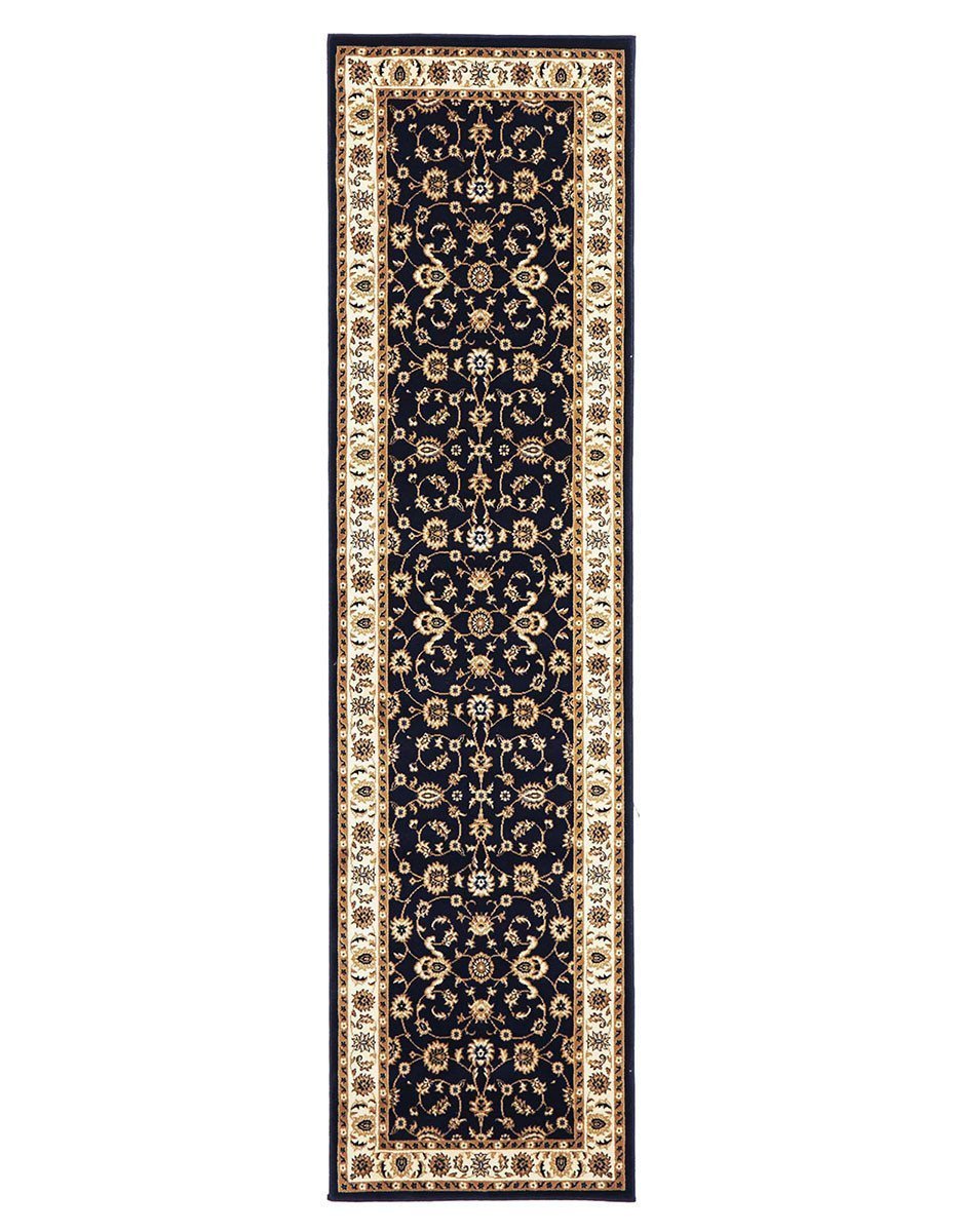 Sydney Classic Runner Blue With Ivory Border Runner Rug