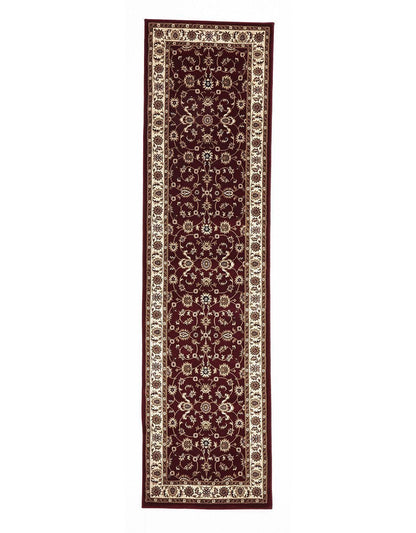 Sydney Classic Runner Red With Ivory Border Runner Rug