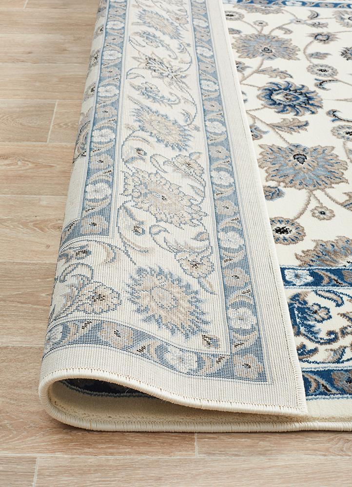 Sydney Collection Classic Rug White With White Border