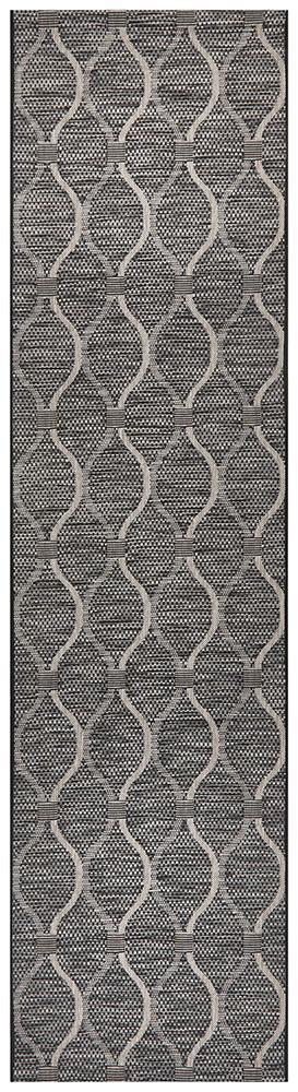 Terrace Black Runner Rug : 5501