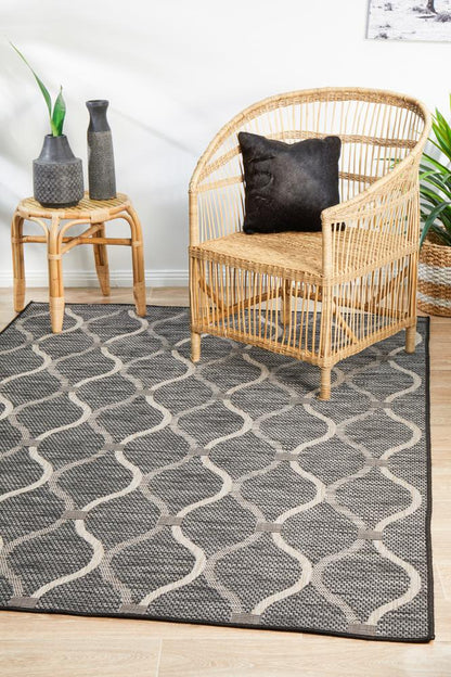 Terrace Black Rug : 5501