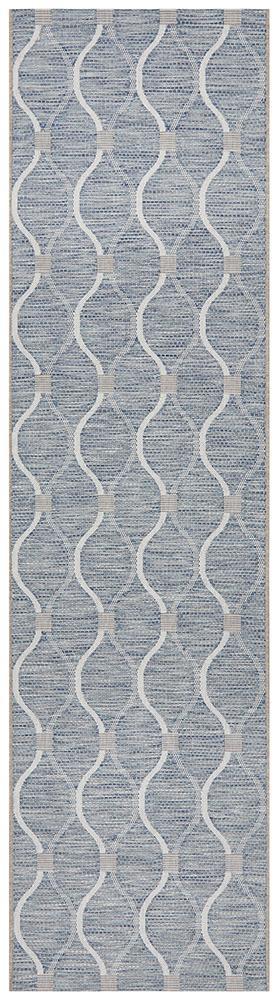 Terrace Blue Runner Rug : 5501