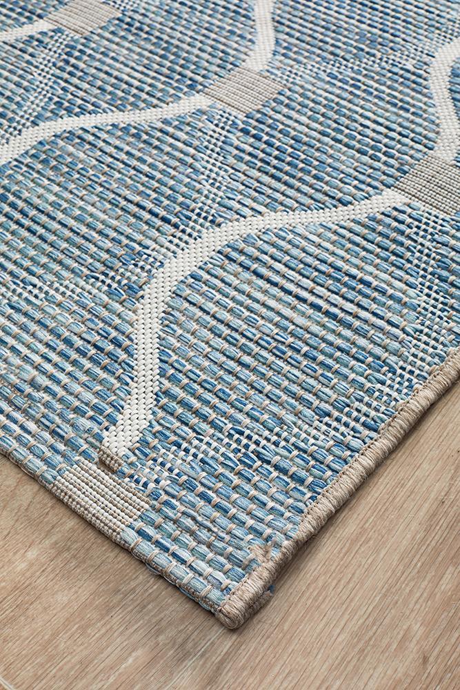 Terrace Blue Runner Rug : 5501