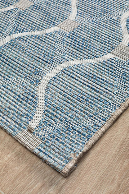 Terrace Blue Runner Rug : 5501