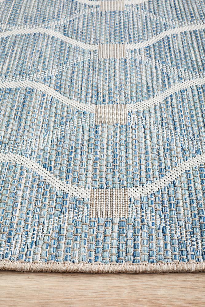 Terrace Blue Runner Rug : 5501