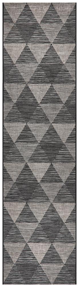 Terrace Black Runner Rug : 5503