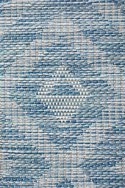 Terrace Blue Runner Rug: 5504