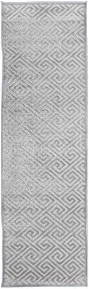 Manhattan Deco Silver Runner Rug