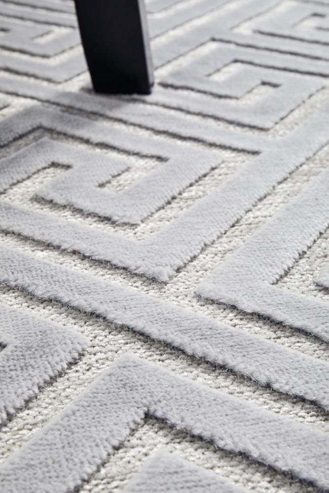 Manhattan Deco Silver Runner Rug