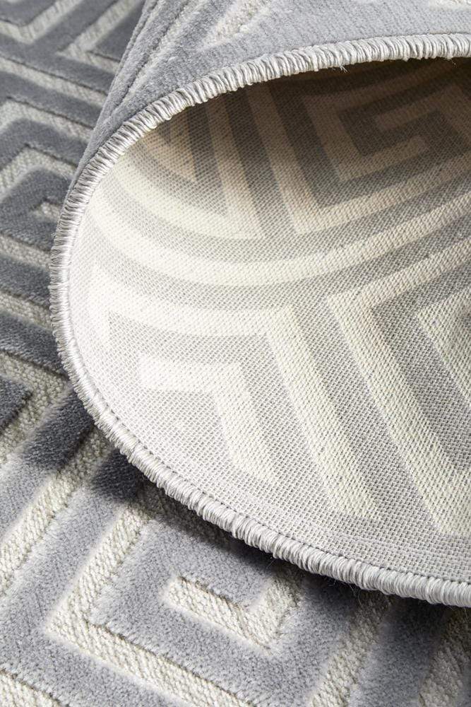 Manhattan Deco Silver Runner Rug