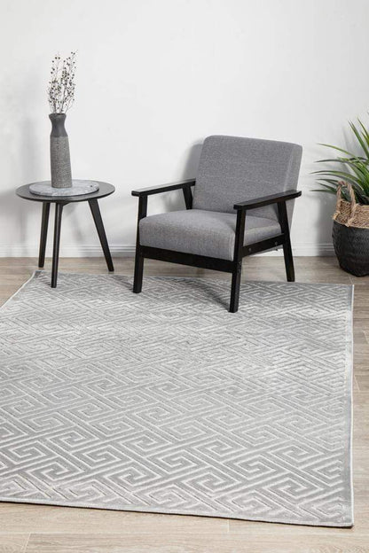 Manhattan Deco Silver Rug