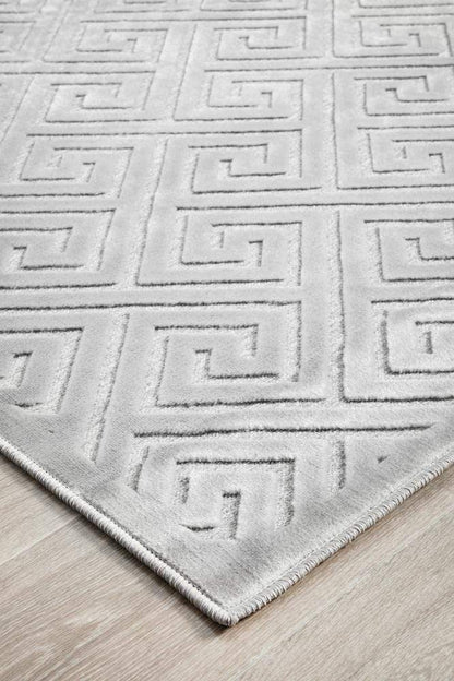 Manhattan Deco Silver Rug