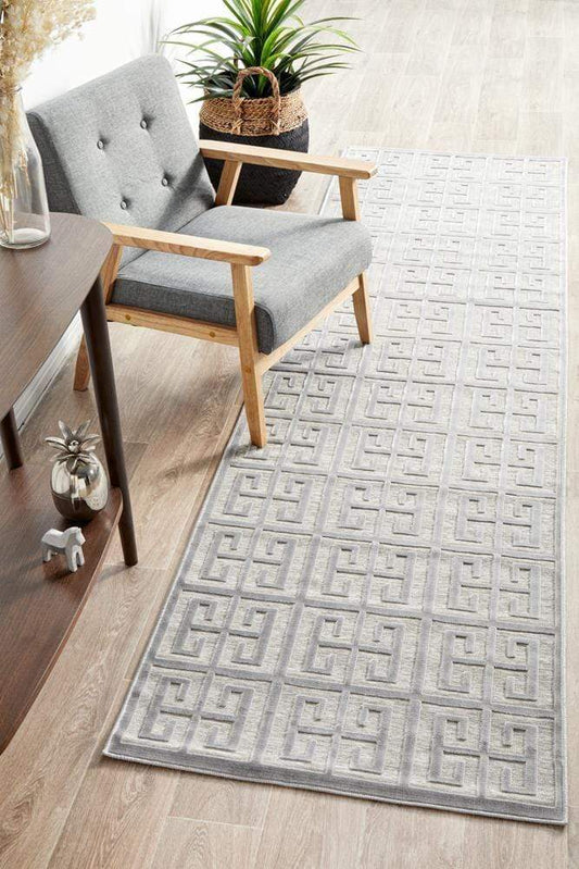 Manhattan York Silver Runner Rug