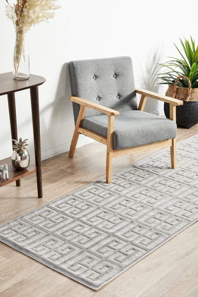 Manhattan York Silver Runner Rug