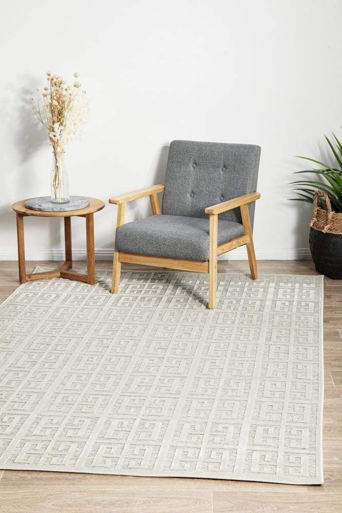 Manhattan York Natural White Rug